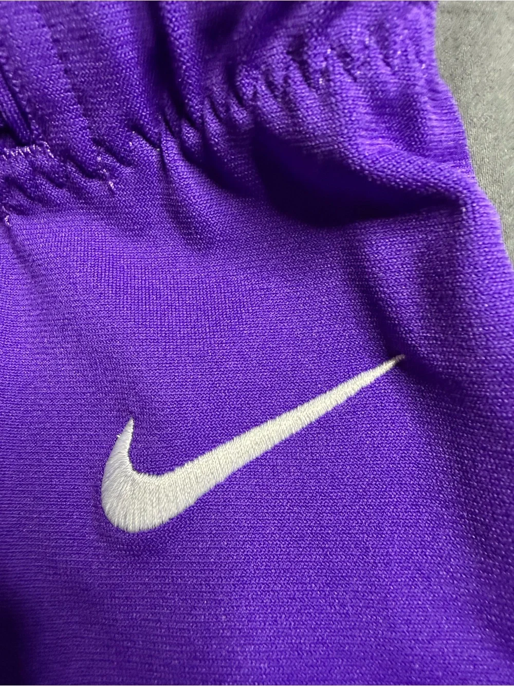 Nike Purple Football Shorts with White Side Stripe and Belt
